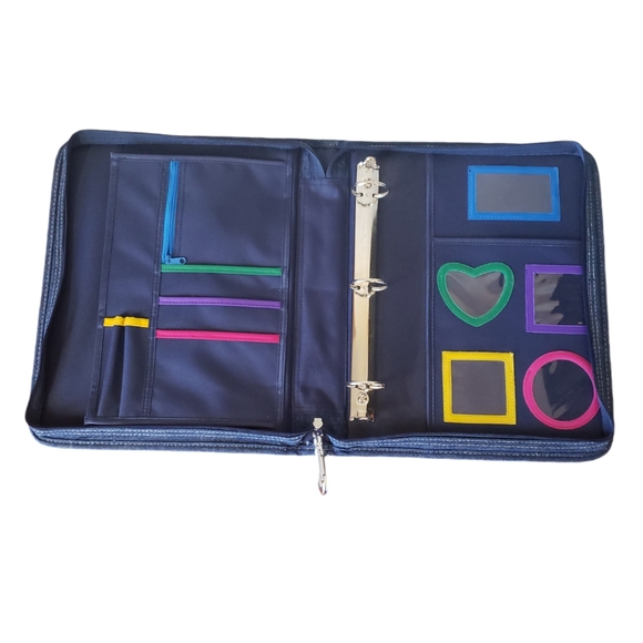 Vintage Scrapbook, Jeans Folder, Photo Pockets.Zip Ring Binder ,Notebooks. - Picture 5 of 16